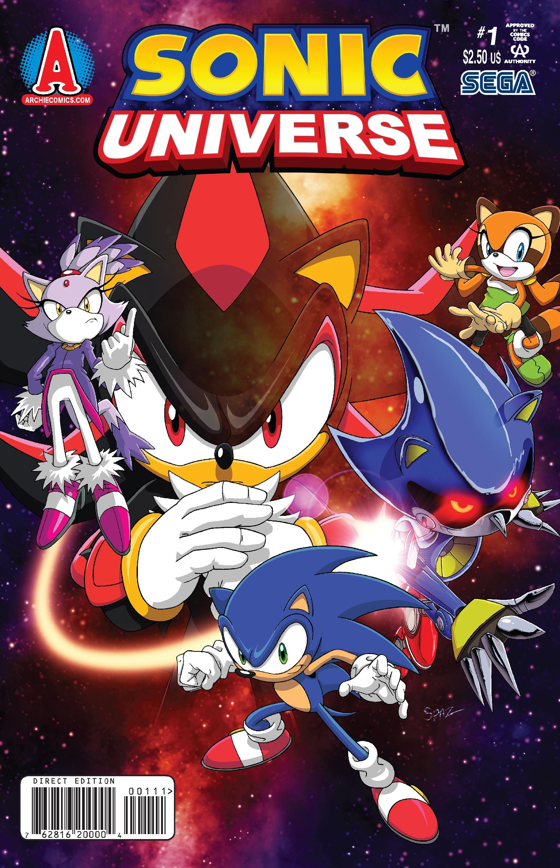 Sonic the Hedgehog Poster #1 Sonic Universe Shadow Julie-Su Tails Knuckles  Movie