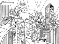 STH25CollisionConcept.jpg (62 KB) Pages 15 & 16 inks. Art by Patrick Spaziante.