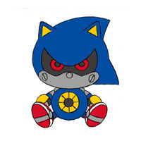 Concept for the chibi style design of Metal Sonic