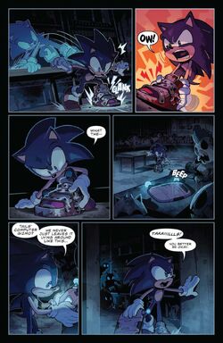 Javantay Reid Stanley on X: Sonic being aware Mecha Sonic (IDW) Sonic The  Hedgehog Scrapnik Land issue 1  / X