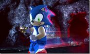 Sonic teased in the debut trailer.