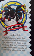 Uma Arachnis' bio, from Sonic the Hedgehog Archives Volume 14.