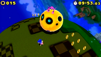 Zazz riding the Moon Mech, Sonic Lost World (Nintendo 3DS)