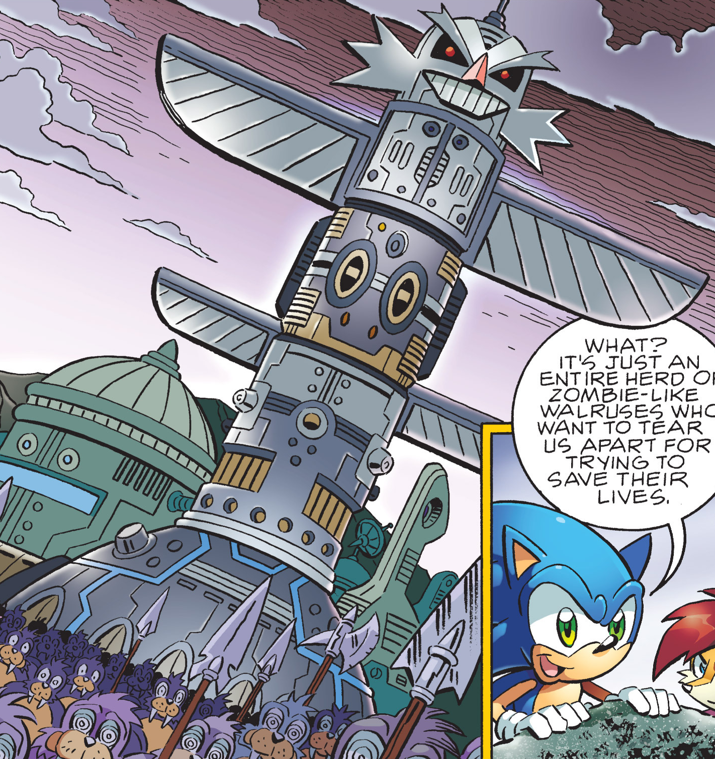 Egg Totem Archie Sonic Wiki Zone Fandom