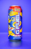 Promotional photo for Peach Rings drink