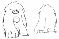 An early design of Sonic the Werehog