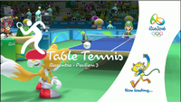 Mario & Sonic at the Rio 2016 Olympic Games Table Tennis Loading Screen