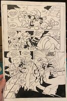 Page five inks. Pencils by Tracy Yardley, inks by Jim Amash.