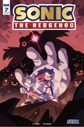 Sonic the Hedgehog #7 (July 2018). Art by Nathalie Fourdraine.