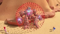 The rock monster trapped in Eggman's honeycomb cage