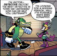 CrocandDolph.jpg (282 KB) Echo meeting Vector, from Sonic Universe #91.