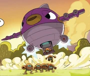 Blowfish Transporter w komiksach IDW