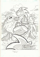 Sonic the Hedgehog -163 p.6 Sonic Riders Pt. 1 Splash 2006 art by Tracy Yardley!