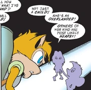 Reynard shows his distrust of the Overlander girls, from .