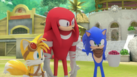 SB S1E25 Tails Knuckles Sonic berries 2