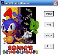The Sonic's Schoolhouse install prompt.