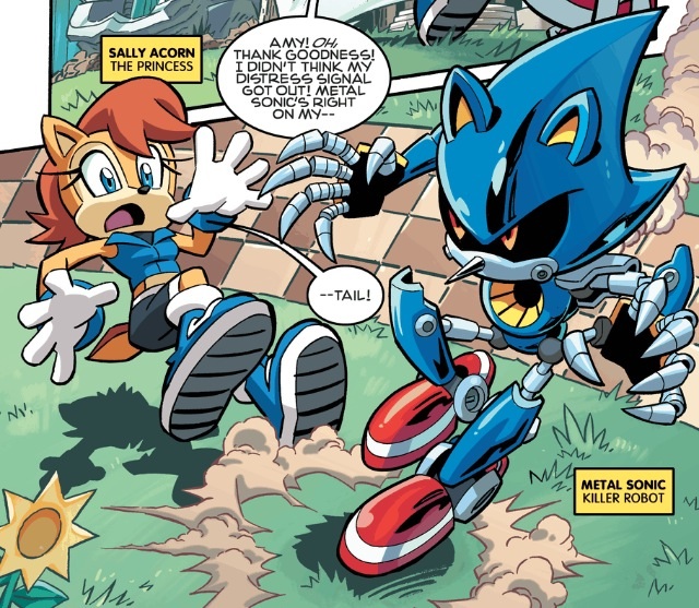 sonic vs metal sonic comic