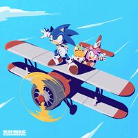 Final day artwork for the countdown of the Sonic Frontiers release, from Sonic Channel. Art by Yui Karasuno.