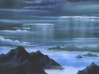 The sky in the Land of Darkness.