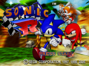 Sonic R title screen