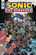 Sonic the Hedgehog #20 (August 2019). Art by Jack Lawrence. Coloring by Matt Herms.