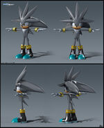 A model concept of Silver the Hedgehog. By Cemre Ozkurt.