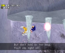  and  climbing on icicles, from .