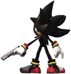 Shadow The Hedgehog — With Gun - Shadow the Hedgehog - Gallery - Sonic SCANF