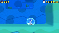 Aqua Shield in Sonic Lost World 3DS