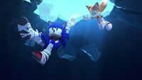 SB S1E01 Sonic and Tails underwater