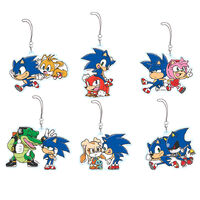 Acrylic keychains based on the 2021 Sonic Channel wallpaper cover stories