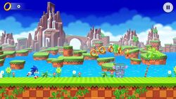 Steam-værksted::Sonic running through Green Hill Zone