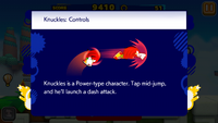 Sonic Runners Knuckles Controls