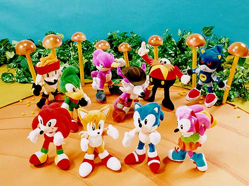 Sonic the fighters sales plush set