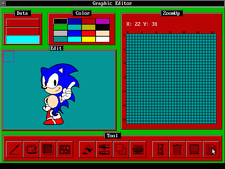 Puzzle Construction Sonic graphic editor