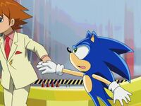 Chris taking Sonic away with him.