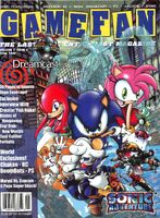 GameFan (US) volume 7, issue 6, (June 1999), cover. Art by Patrick Spaziante.