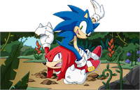 February - Sonic and Knuckles on Angel Island (story)