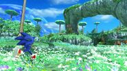 Sonic in Planet Wisp