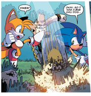 IDW 13 Tumble vs Sonic i Tails