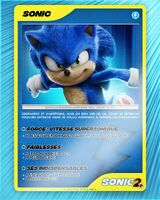 Sonic trading card (France)