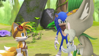 SB S1E09 Tails Sonic annoyed Gogoba Chief