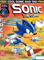 Sonic the Comic #134 (July 1998). Art by Mick McMahon and John M Burns.