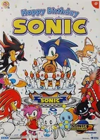 Sonic the Hedgehog 10th Anniversary poster