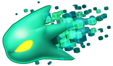 Sonic as the Cyan Laser, from the Wii version of Sonic Colors.