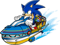 Sonic on the Wave Cyclone