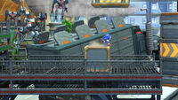 Side-view of the GUN Military Truck in Sonic Generations.