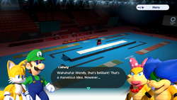 Wendy and Ludwig confronting Tails and Luigi, from '.