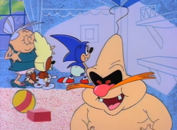 AoStH Baby Robotnik is on something