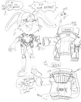 Bunnie Rabbot's redesign sketch.